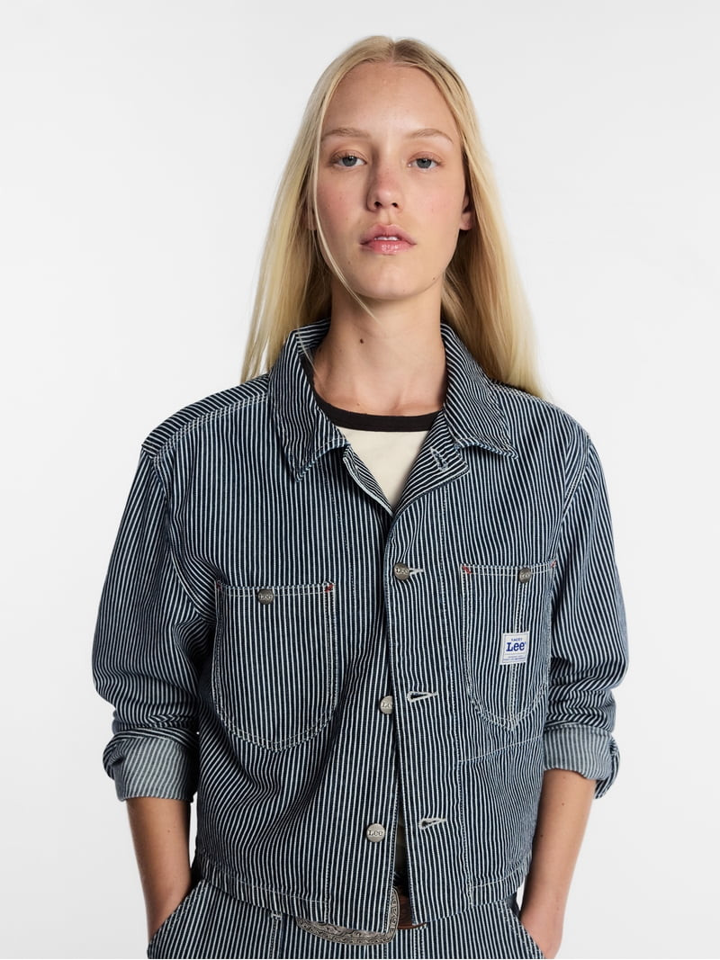 Kacey Lee Women's Cropped Chore Jacket, Sizes XS-XXL | Walmart (US)