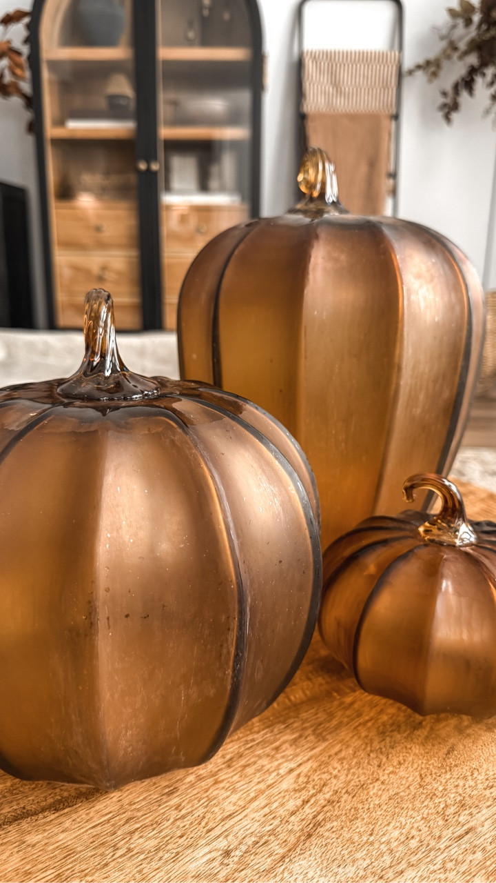Yes, they’re even prettier in person!! The most beautiful glass pumpkins I’ve ever laid my eyes on 🙌🏽 they’re pricey but worth it IMO — I’ve already styled them on our living room sideboard!

Fall decor, fall styling, faux pumpkins, console styling, table styling, seasonal decor, Halloween decor

#LTKHome #LTKSeasonal