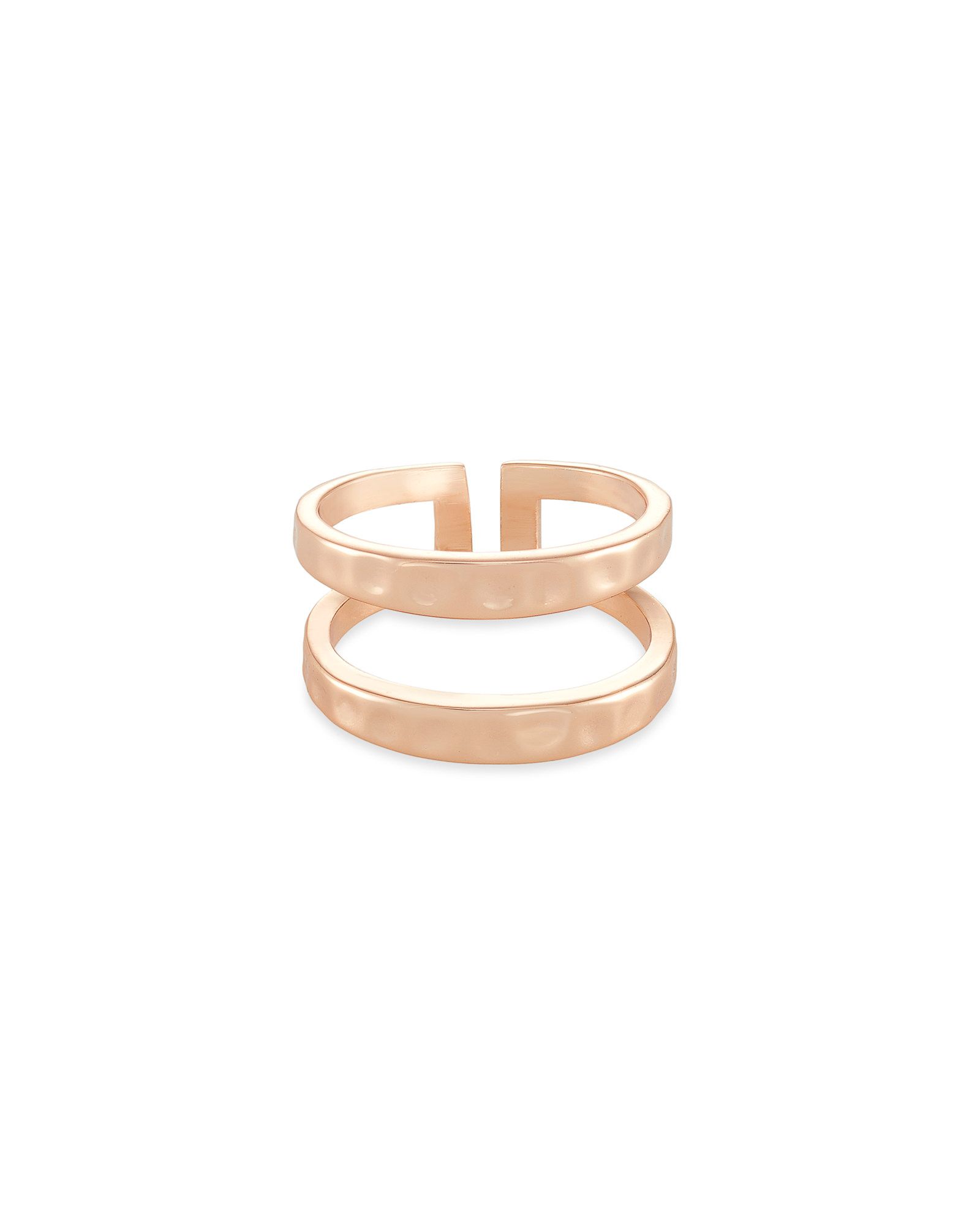 Zorte Double Band Ring in Rose Gold - 6 | Kendra Scott