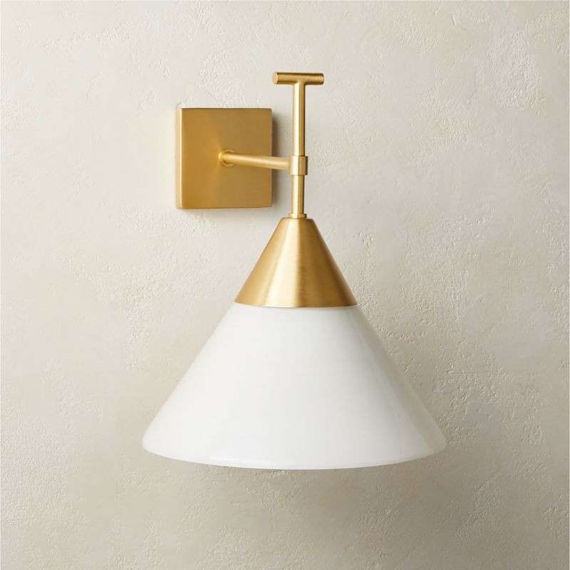 Paul McCobb Exposior Brass Wall Sconce Model 2027 | CB2 | CB2