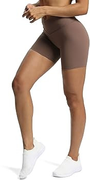 Aoxjox Trinity Workout Biker Shorts for Women Cross-Waist Crossover High Waisted Exercise Athleti... | Amazon (US)