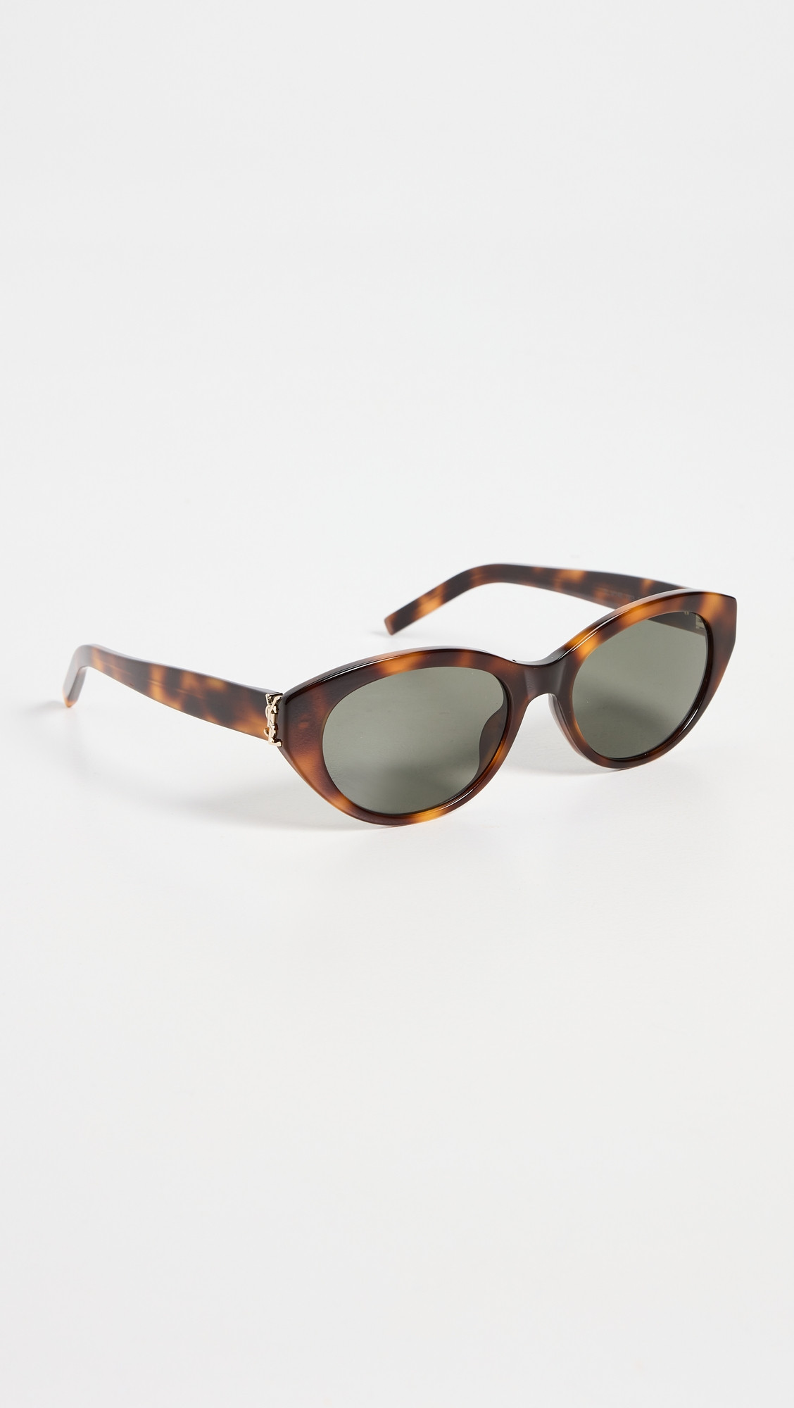 Saint Laurent SL M148 Sunglasses Havana-Havana-Grey One Size | Shopbop