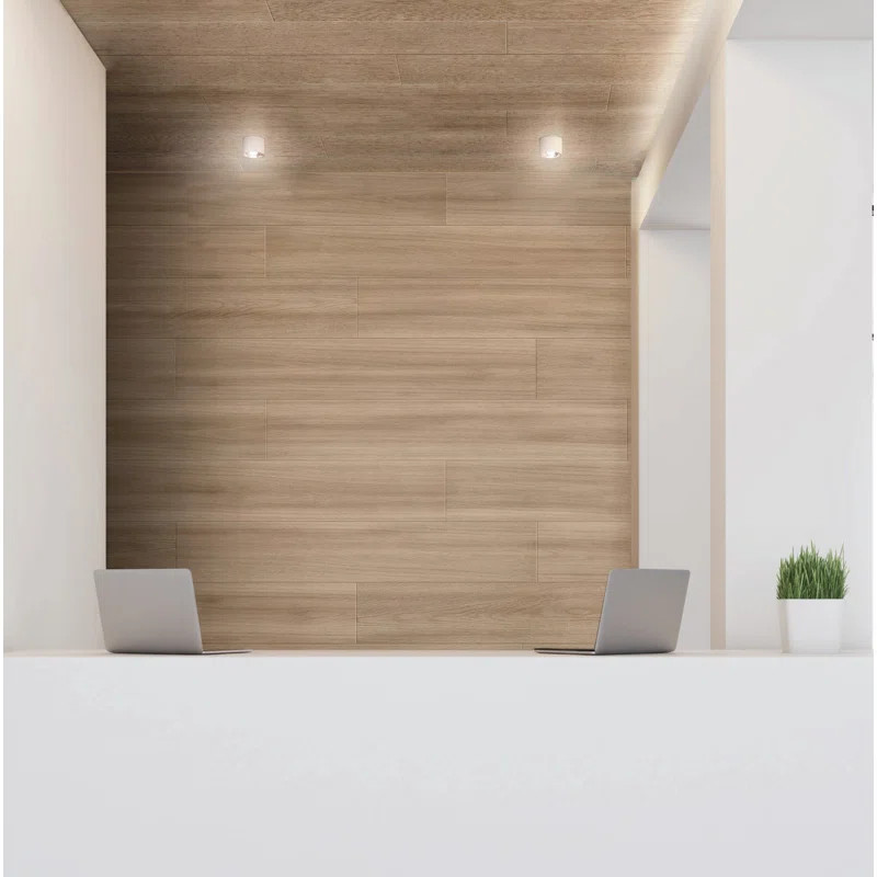BB Wood Oak 8" x 47" Porcelain Wood Look Wall & Floor Tile | Wayfair North America