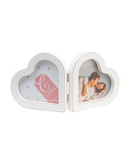Double 4x4 Heart Shaped Hinged Tabletop Picture Frame | Valentine's Day | Marshalls | Marshalls