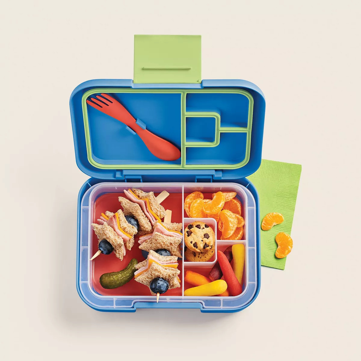 Deluxe Bento Box 4pc - Cat & Jack™ Flowers: Lunch Box for Kids, Forest Green | Target
