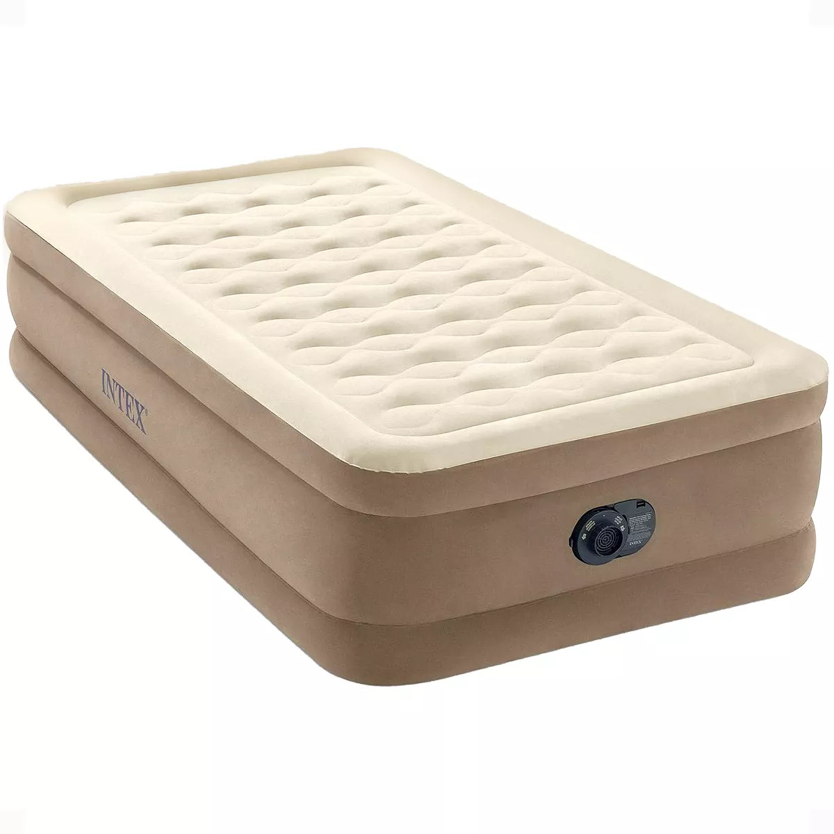 INTEX 64425ED Dura-Beam Deluxe Ultra Plush Air Mattress: Fiber-Tech – Twin Size – Built-in El... | Target
