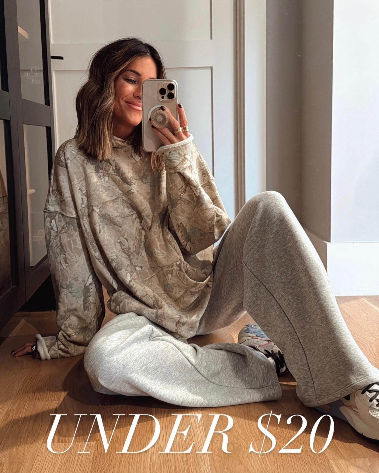 Coziest sweats, and they’re under $20!! Sized up to a medium in the hoodie so I could wear it with leggings too, and the pants I’m in an xs. 

#LTKSeasonal #LTKSaleAlert #LTKFindsUnder50