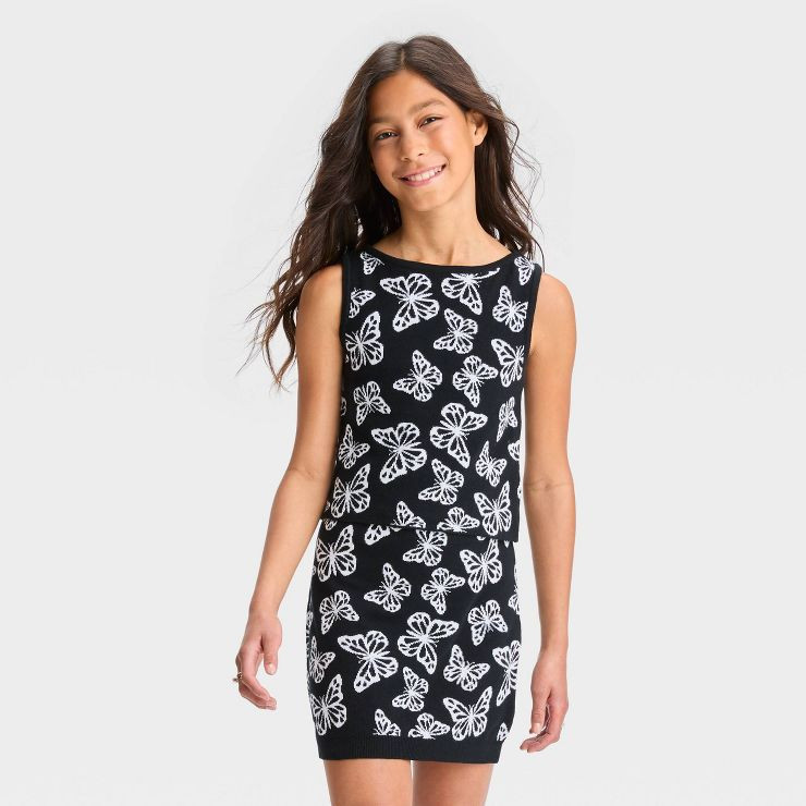 Girls' High Neck Sweater Tank Top - art class™ | Target