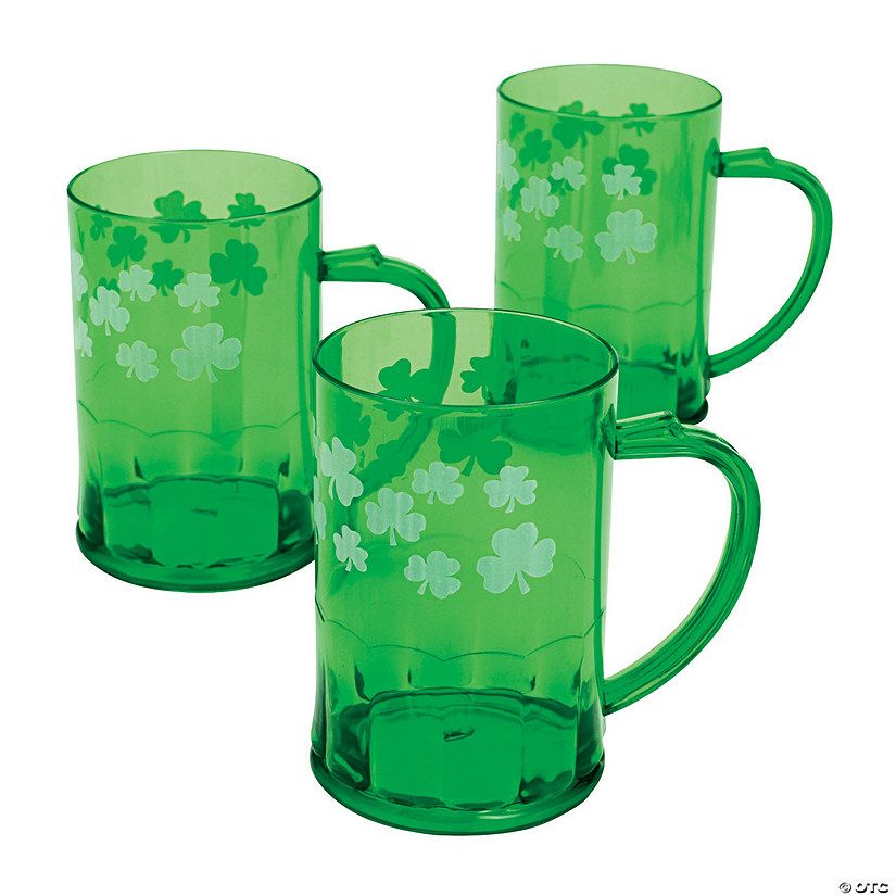 St. Patrick’s Day Plastic Mugs - 12 Ct. | Oriental Trading Company