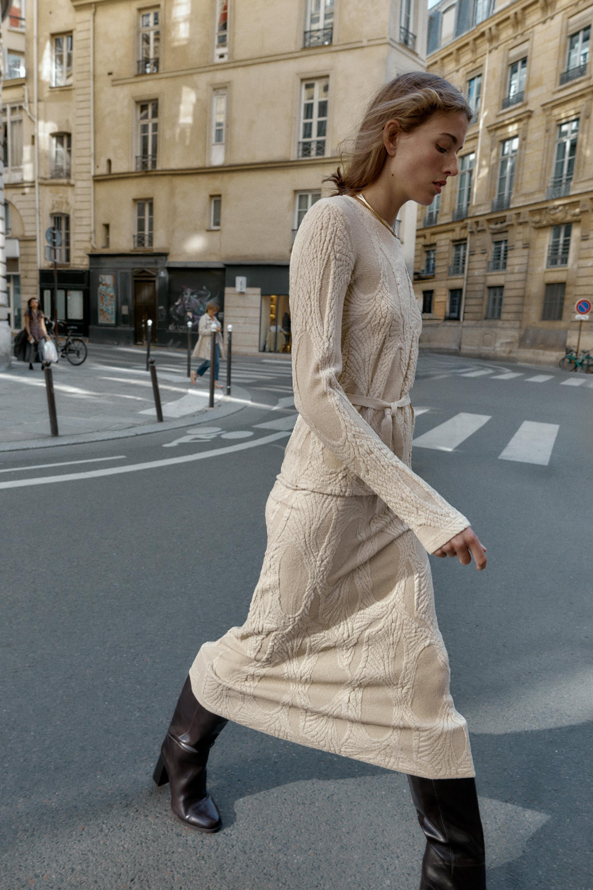 JACQUARD MIDI SKIRT | Zara US