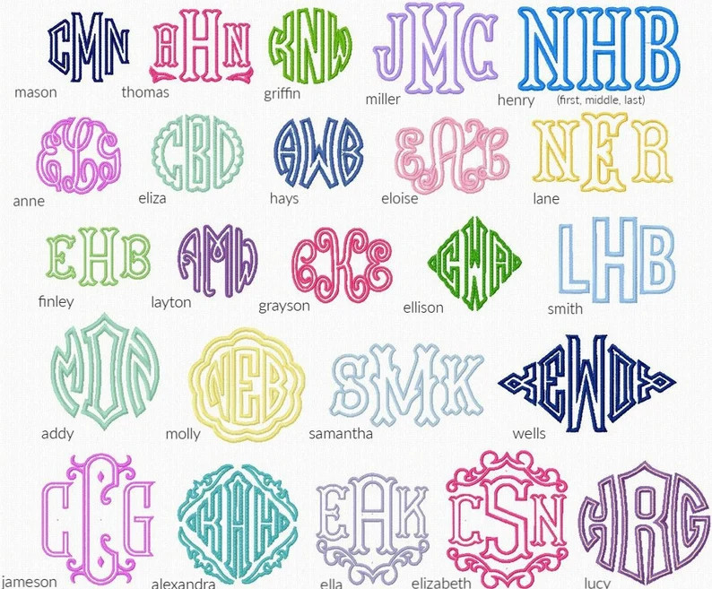 Applique Monogram Pillow Cover | Etsy (US)