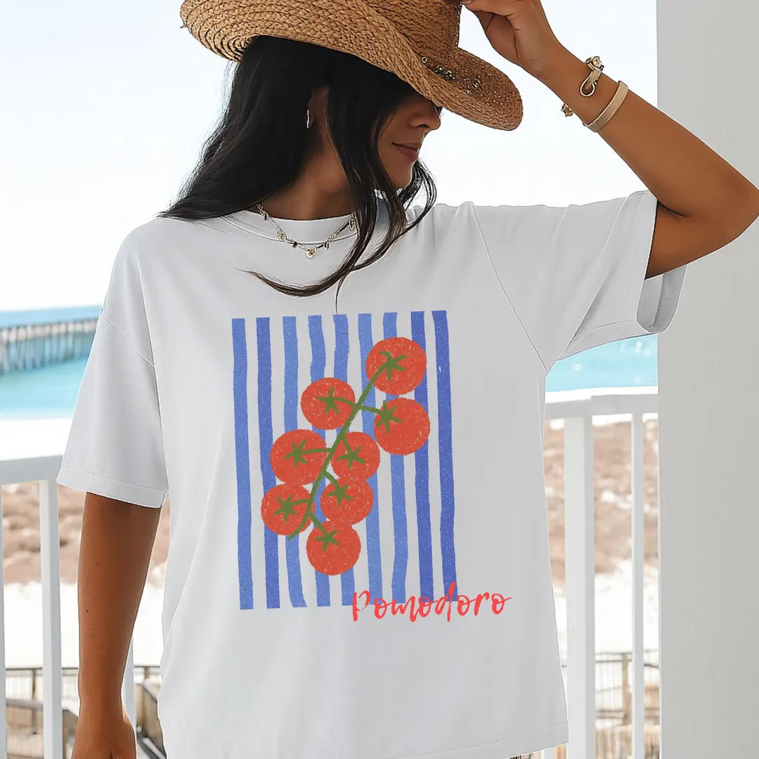 Farmers Market Shirt, Comfort Colors\u00ae Summer Shirt, Tomato "pomodoro" Tshirt - Etsy | Etsy (Global)