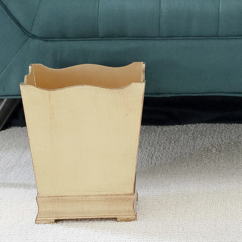 Florentine Wooden Accessories Gold Waste Basket Trash Can 3 Gallon Waste Basket | Wayfair North America