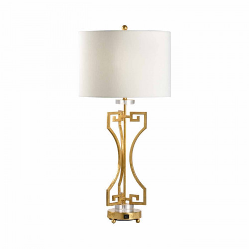 Chelsea House Greek Key Gold Lamp | Gracious Style