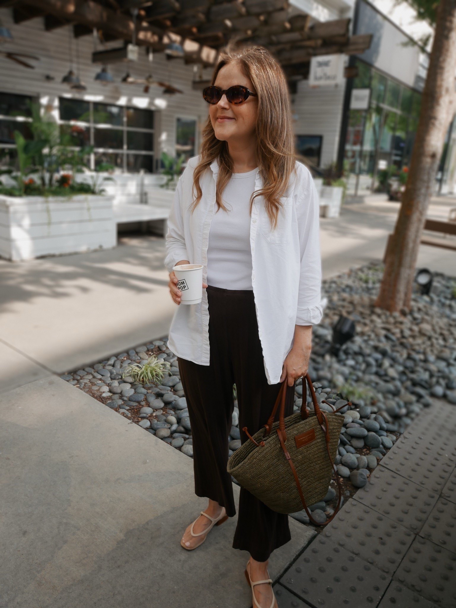 Classic pre-fall look. These cropped pants and button up shirt are great for grabbing coffee or running errands  

#LTKSeasonal #LTKStyleTip #LTKWorkwear