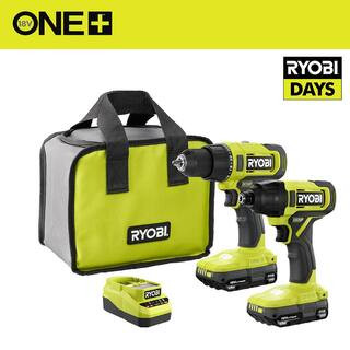 ONE+ 18V Cordless 2-Tool Combo Kit with Drill/Driver, Impact Driver, (2) 1.5 Ah Batteries, and Ch... | The Home Depot