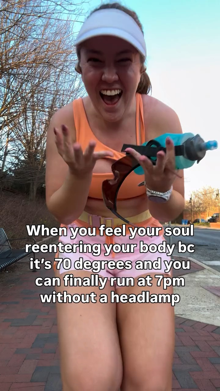 Rich in life bc I can run outside at 7pm without being in total darkness 😂 marathon training about to become a LOT more fun!!

#LTKootd #LTKfitnessgoals #LTKActive