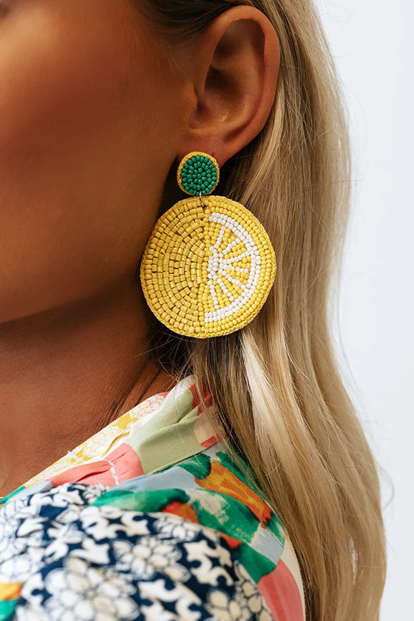 Citrus Sweet Beaded Earrings | Impressions Online Boutique
