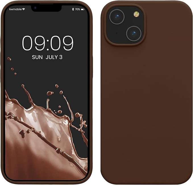 kwmobile Case for iPhone 14 Case - Slim Soft TPU Silicone Cover - Works with Wireless Charging - ... | Amazon (US)