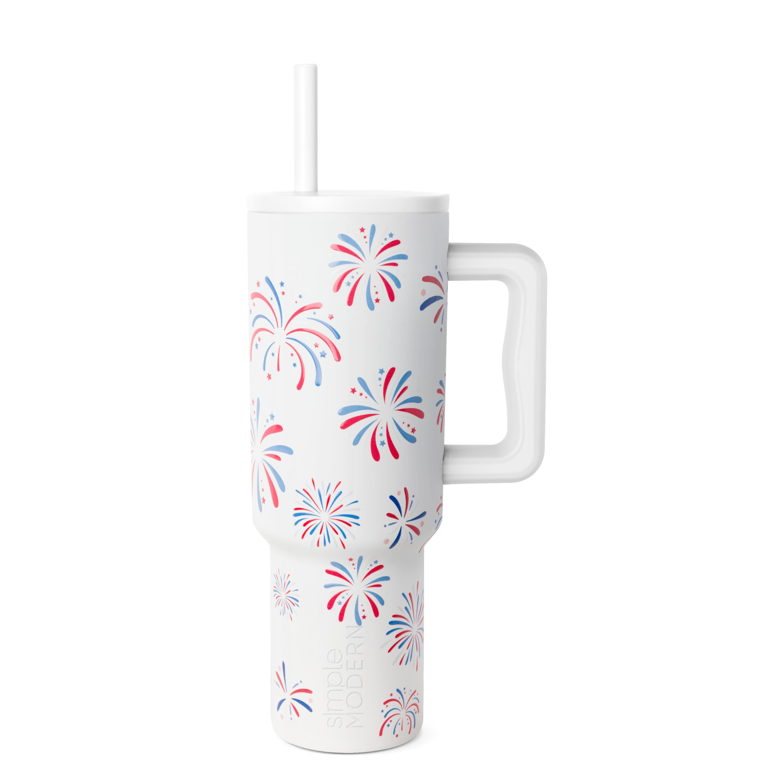 Simple Modern 40 oz Tumbler with Handle and Straw Lid | 4th of July Insulated Reusable Stainless ... | Amazon (US)