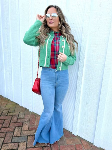 Plaid top listed on my Instagram.  All other items linked 

#LTKHoliday #LTKstyletip #LTKSeasonal