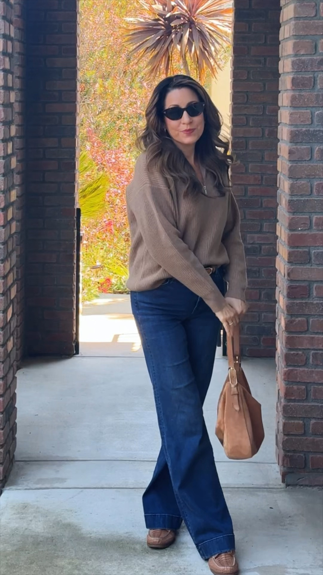 A simple neutral outfit that always looks polished 🤎
I love pairing a cozy tan sweater with dark-wash flare jeans for an easy, flattering everyday look. The warm brown accessories tie everything together and give it that classic, elevated feel without trying too hard.

Perfect for coffee dates, casual meetings, errands, or lunch with friends. Comfortable, timeless, and easy to recreate.

Shop the pieces linked here — you need a great pair of dark denim like this in your wardrobe.

#LTKStyleTip #LTKClassicStyle #fallstyle #flaredjeans #neutraloutfit #everydaystyle #timelessfashion #stylishandgrateful 

#LTKOver40 #LTKootd #LTKOver40 #LTKSpringSale