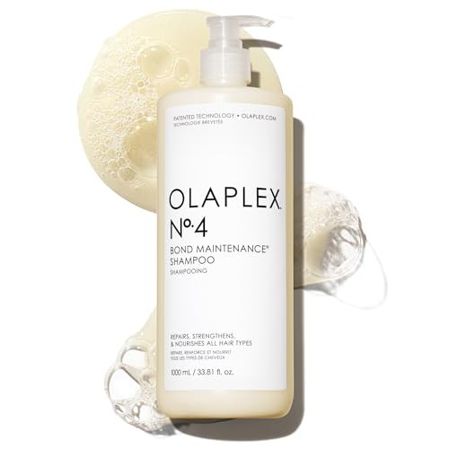 Olaplex No. 4 Bond Maintenance Shampoo, Repairs, Strengthens, & Nourishes All Hair Types, Adds Shine & Leaves Hair Feeling Soft, 33.8 fl oz | Amazon (US)