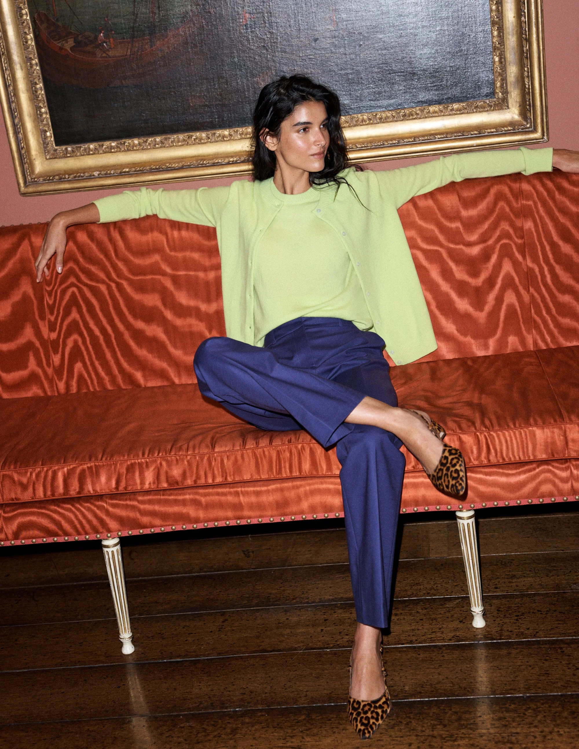 Elsie Cashmere Crew Cardigan-Sweet Mint | Boden (US)