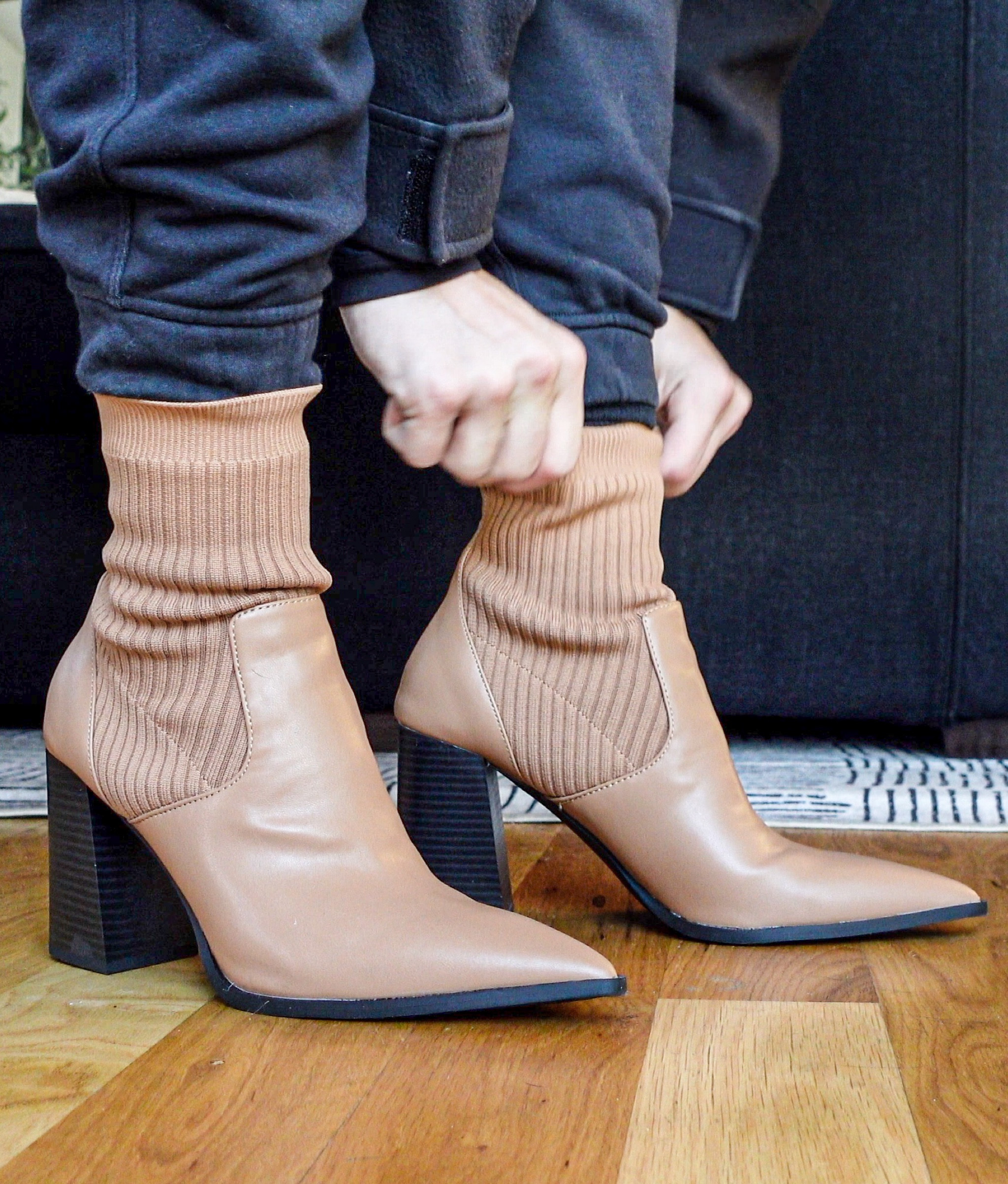 Pointed toe clearance booties