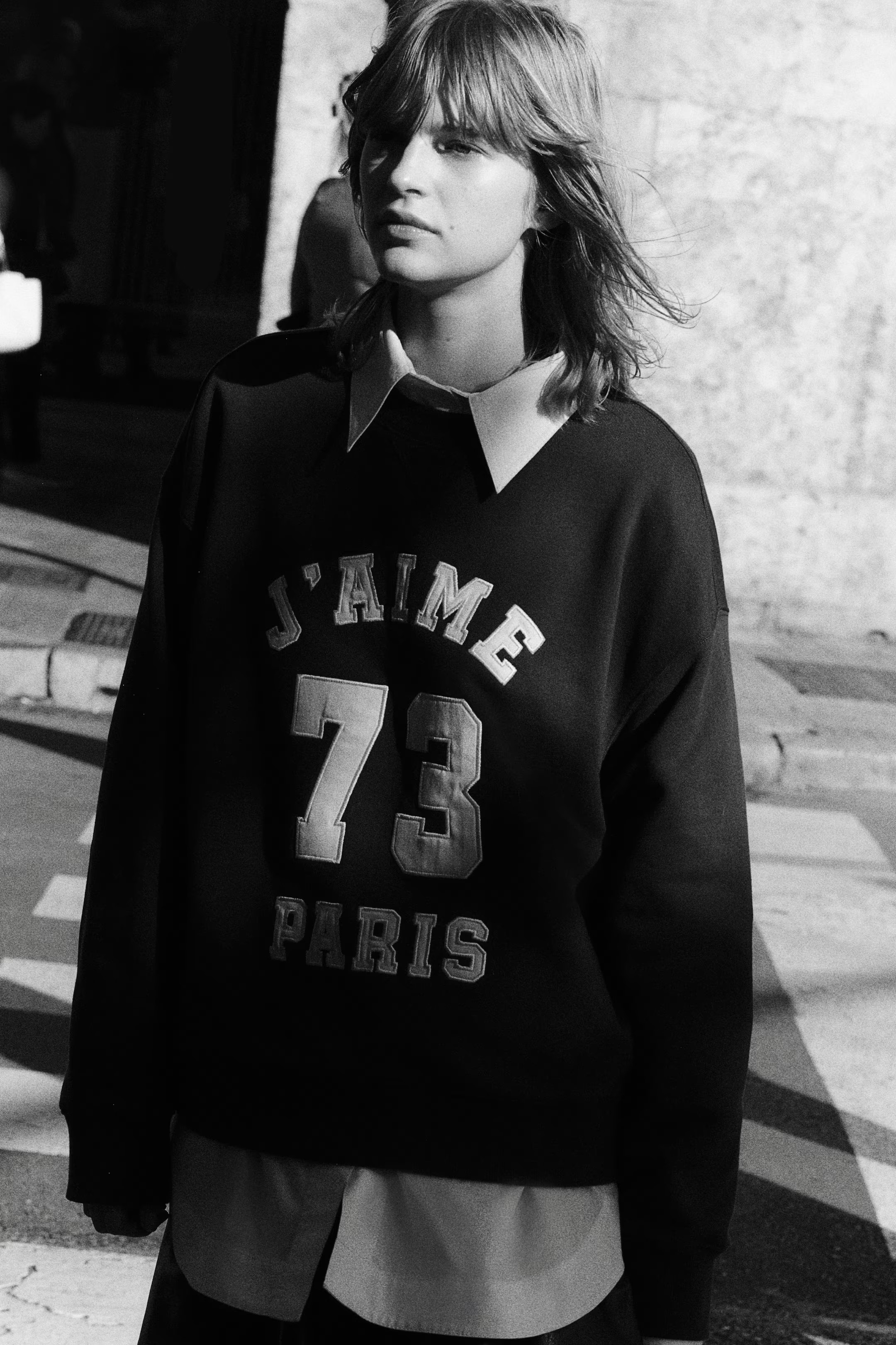 Sweatshirt with Text Motif | H&M (US + CA)