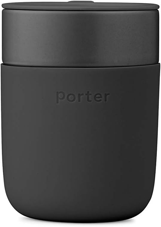 Amazon.com | W&P Porter Ceramic Mug w/ Protective Silicone Sleeve, Charcoal 16 Ounces | On-the-Go... | Amazon (US)