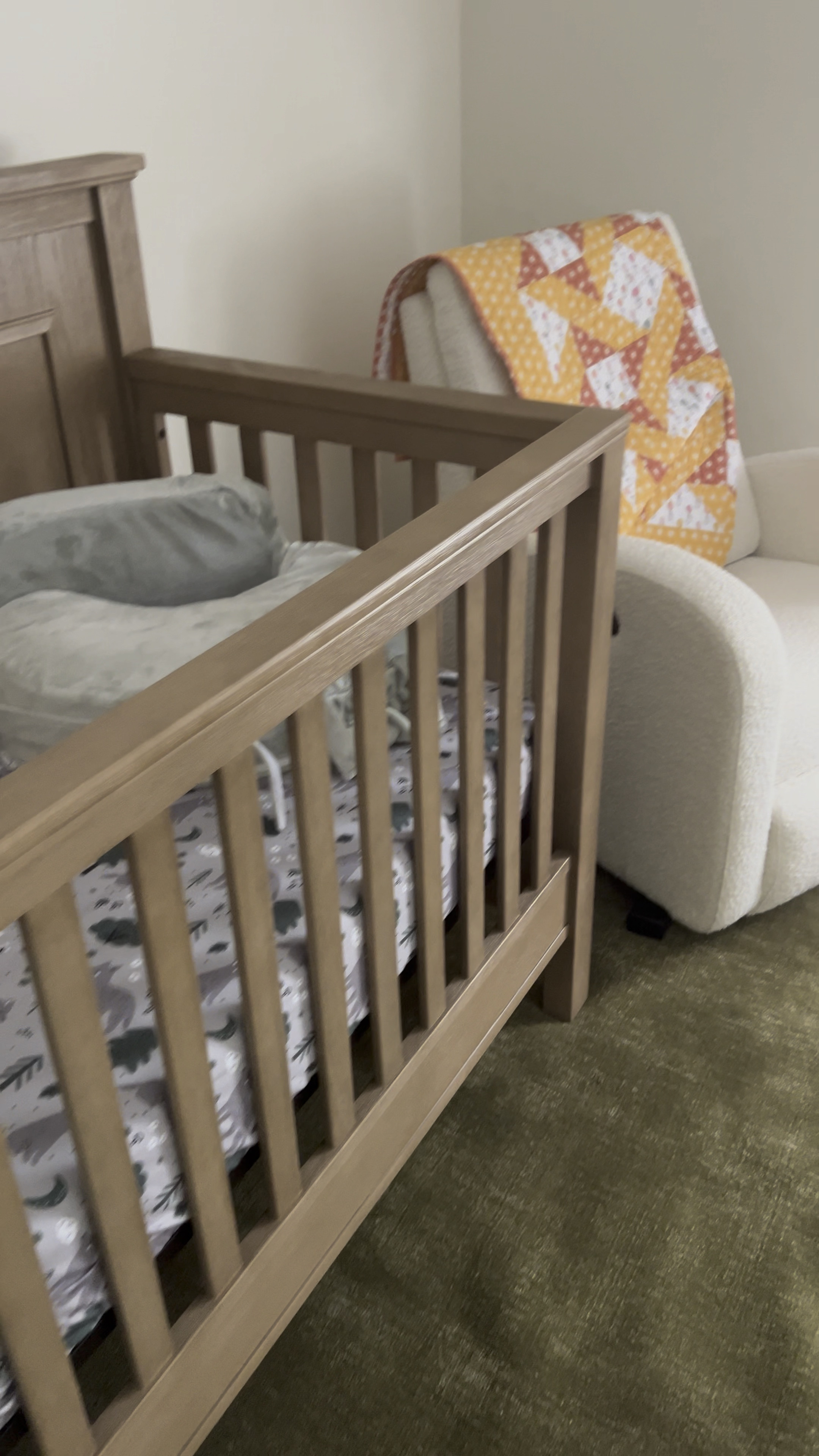 Baby nursery | crib | rocker | nursery organization | baby essentials | baby chair | baby bedding 

#LTKVideo #LTKBaby #LTKHome