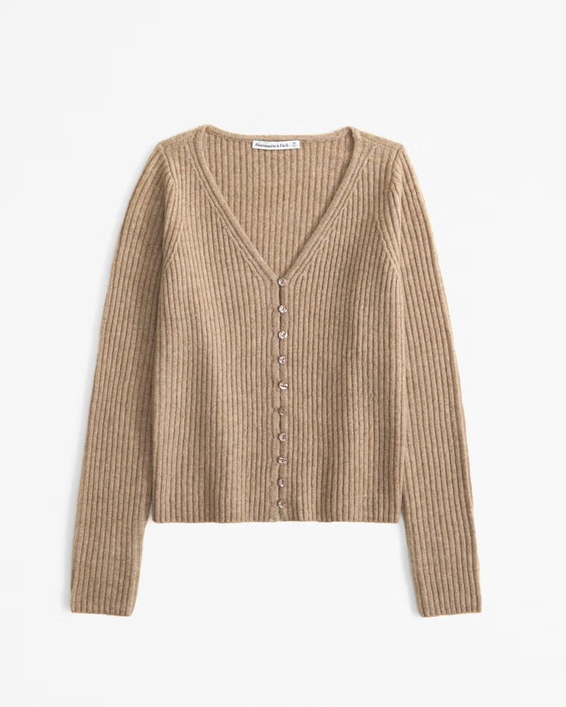 Ribbed Skimming Cardigan | Abercrombie & Fitch (US)