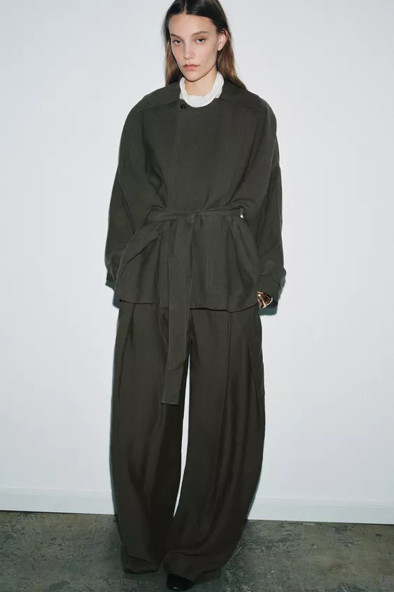 ZW COLLECTION SHORT FLOWING TRENCH COAT | Zara UK