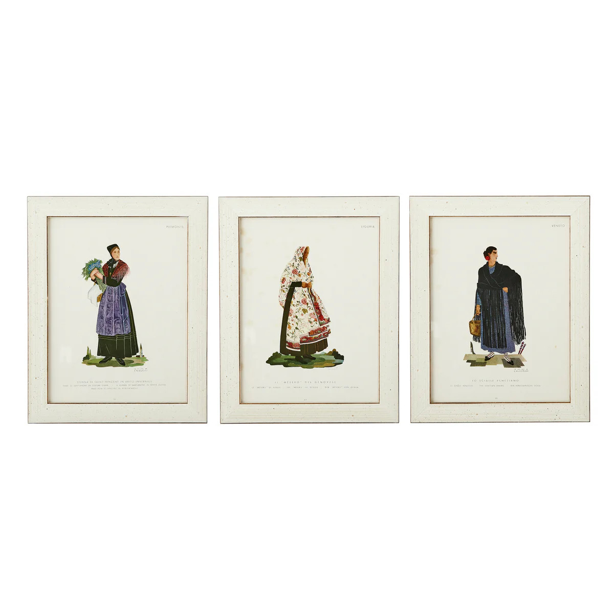 Prints of Italian Women in Traditional Dress, set of 3 | Noel Pittman