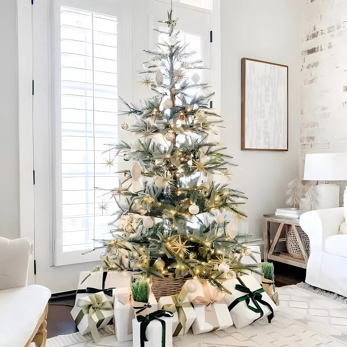 SKONYON 7ft King Noble Fir Artificial Christmas Tree Unlit | Target