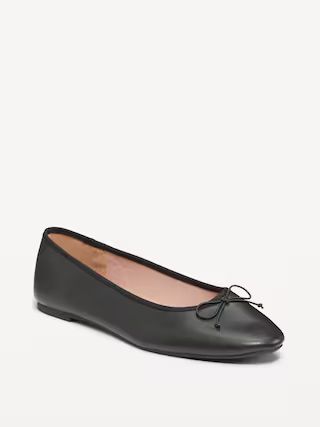 Faux Leather Ballet Flat | Old Navy (US)