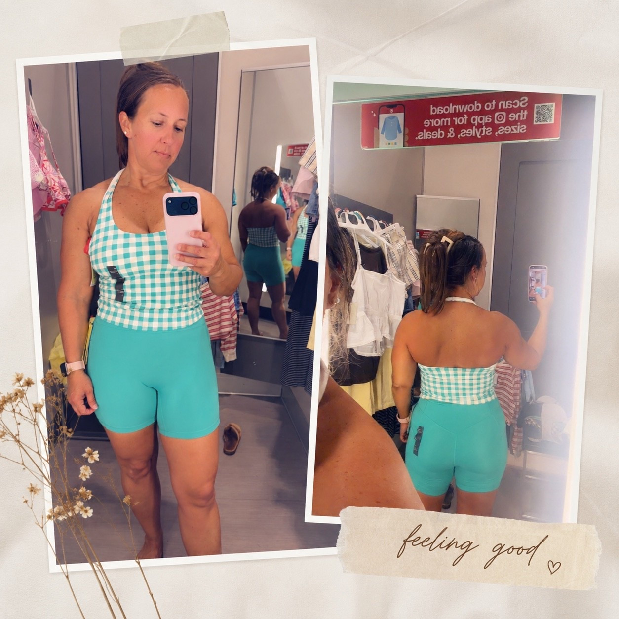 POV: You just found the cutest summer set at Target 💙☀️
This gingham halter + biker short combo is giving comfy and flattering 👏 The fit hugs in all the right places while still feeling lightweight and easy for summer days.

Whether you’re heading to the gym, running errands, or packing for vacation… this set is a MUST. 🛍️✨

Grab yours before it sells out! Comment “LINK” and I’ll send it your way 🤍 #TargetStyle #SummerOutfits #TargetFinds #BeachDayStyle #AthleisureLooks #MomStyle #VacationOutfits

#LTKActive #LTKfitnessgoals #LTKmomlife