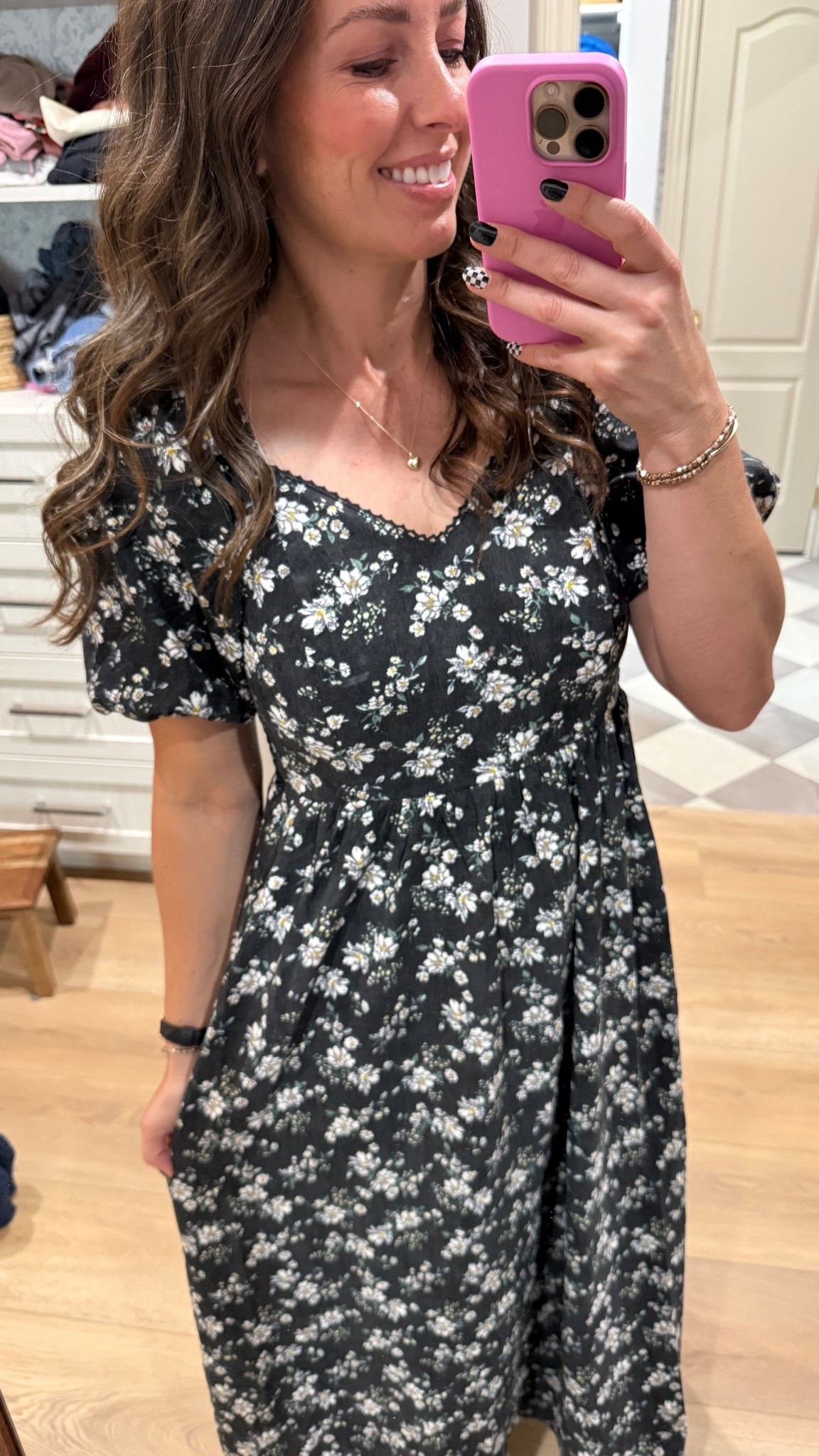 New dress from the Pink Desert Fall collection. They’re all so pretty! I linked a few of my favorites, including the one I wore today. I’m in my usual size medium. 