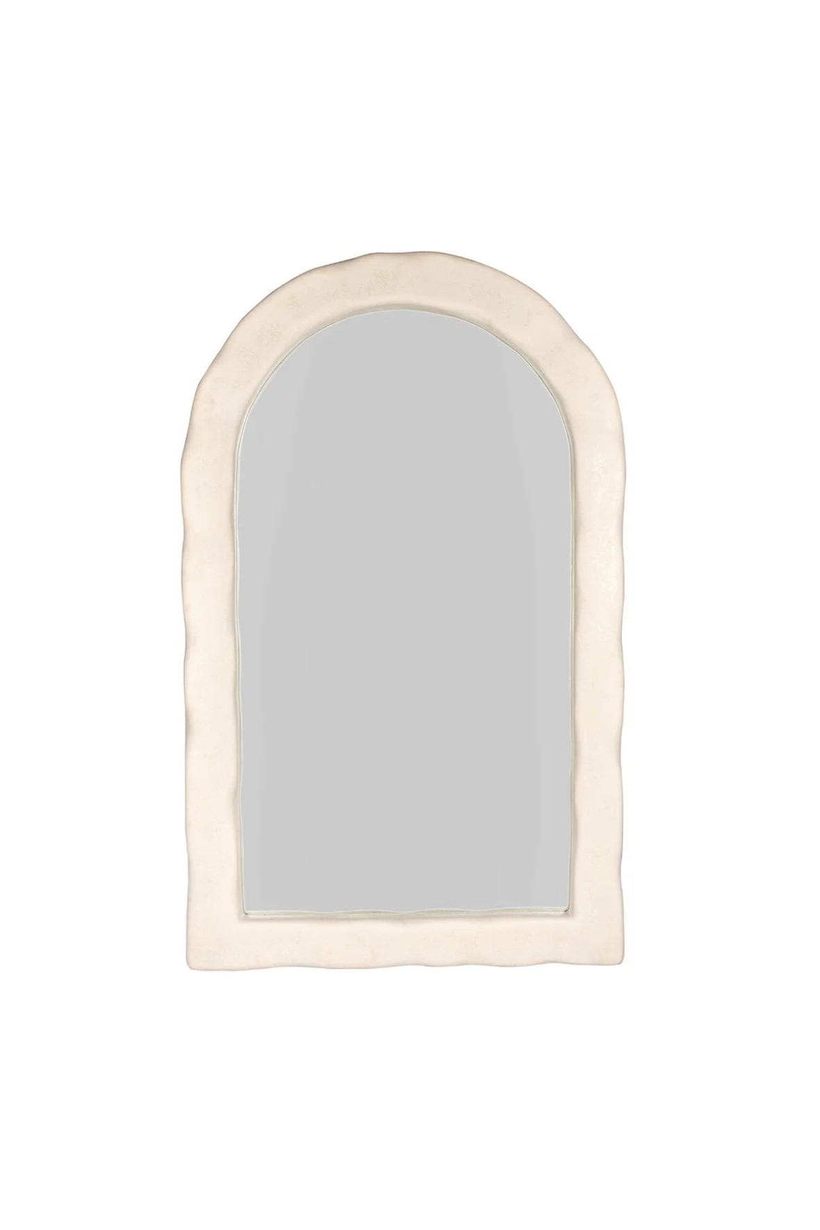 Kaia Cream Textured Floor Mirror | THELIFESTYLEDCO