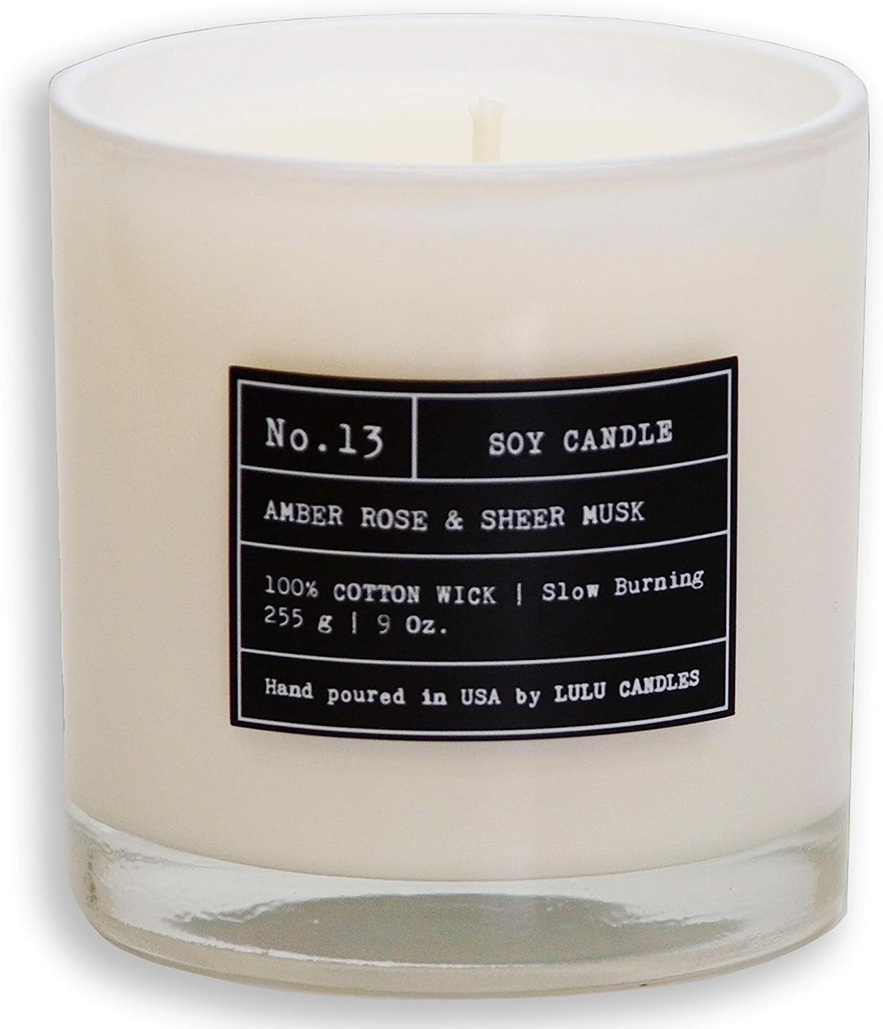 Lulu Candles | Amber, Rose & Sheer Musk II | Luxury Scented Soy Jar Candle | Hand Poured in The U... | Amazon (US)