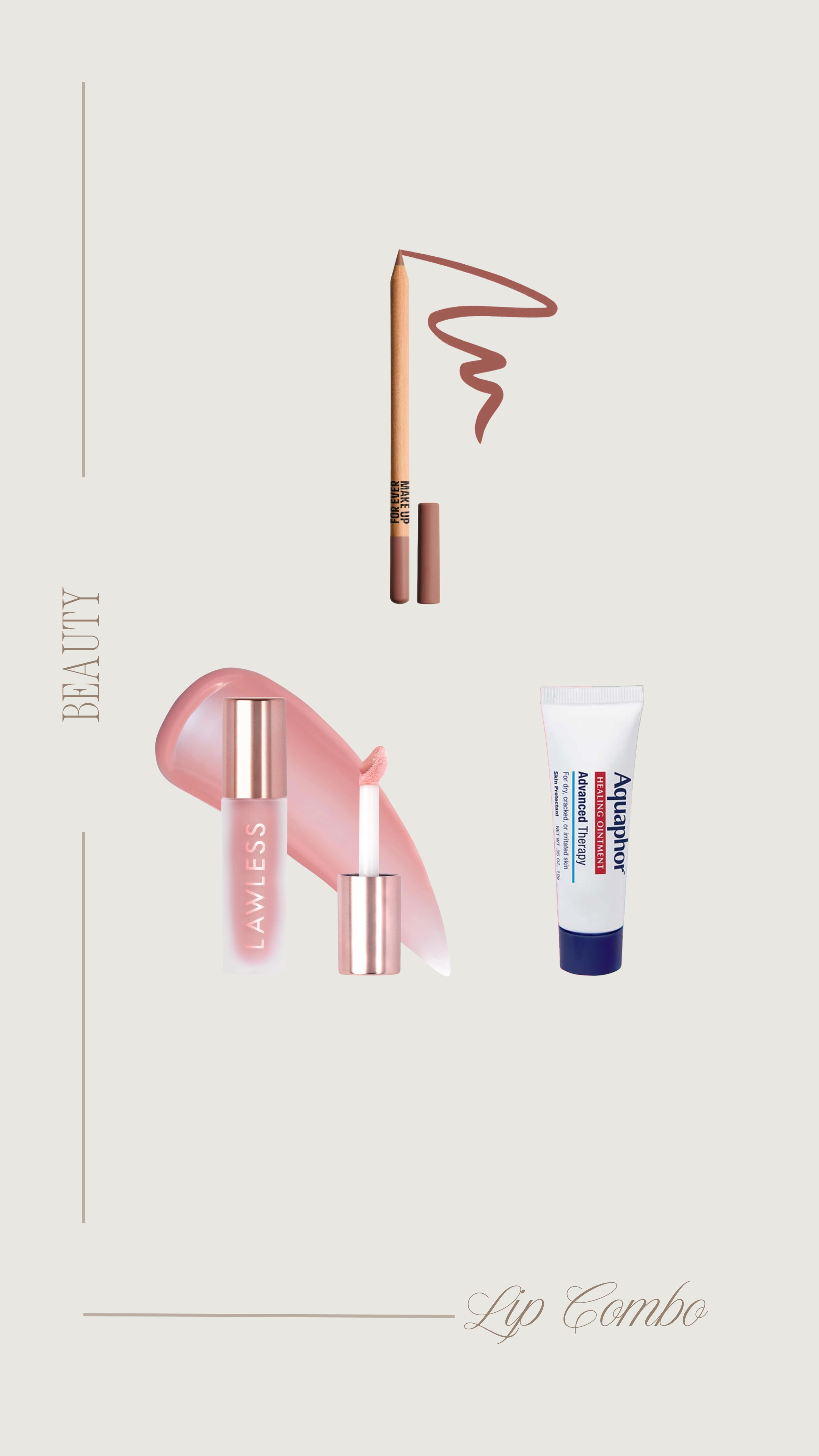 lip combo favorites! I'll wear either the gloss or the aquaphor. Love both! 

 