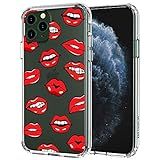MOSNOVO iPhone 11 Pro Max Case, Sexy Lips Pattern Clear Design Transparent Plastic Hard Back Case wi | Amazon (US)