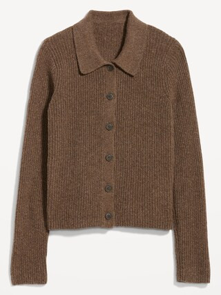 Shaker-Stitch Collared Cardigan Sweater for Women | Old Navy (US)