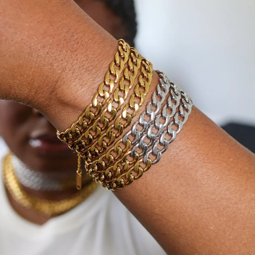 Stackd Cuban Bracelet | Garnished in Gold