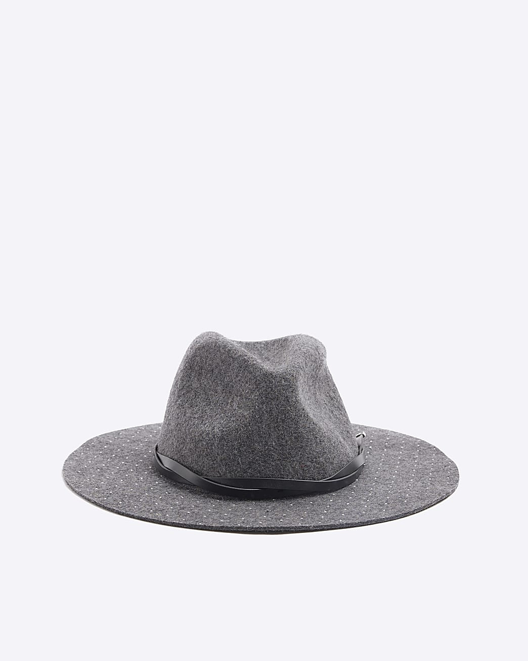 Grey Diamante Fedora Hat | River Island UK & IE