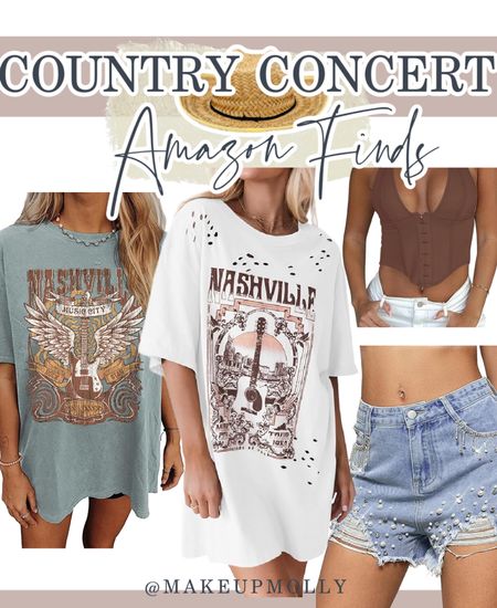 Country Concert Amazon Outfit Ideas 
•
Country concert outfit
Summer country concert 
Concert fashion 
Festival fashion 
Festival look 
Cowboy boots 
Cowboy shorts woman’s 
Sparkly bodysuit 
Country concert amazon finds 
Amazon fashion 
Cowboy boots white 
Rhinestone shorts 
Sparkly bodysuit 
Nashville outfits 

#LTKFestival #LTKFind

#LTKParties #LTKTravel #LTKSeasonal