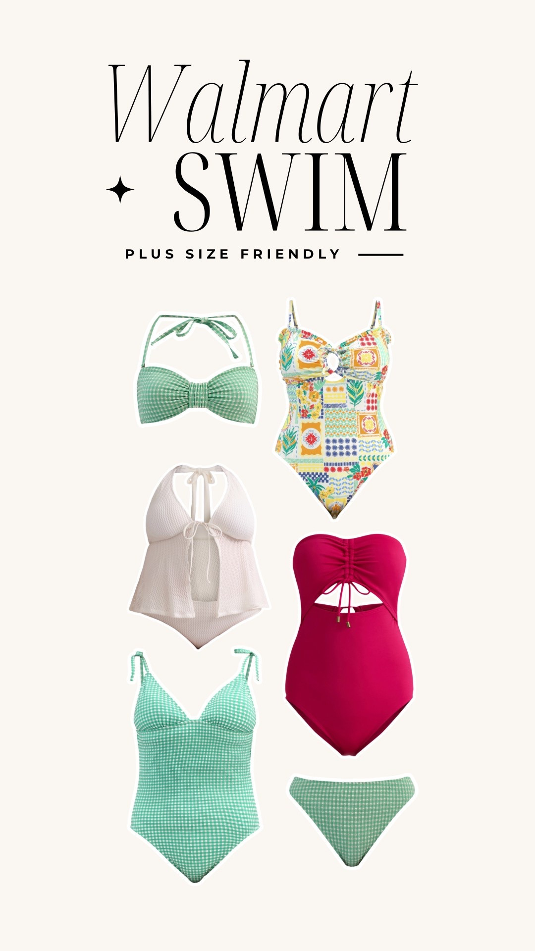 Plus size friendly and affordable swimwear at Walmart! So cute for the summer. Swim. Swimsuit. Swim finds. Summer clothing. 

#LTKSeasonal #LTKPlusSize #LTKSummerEdit