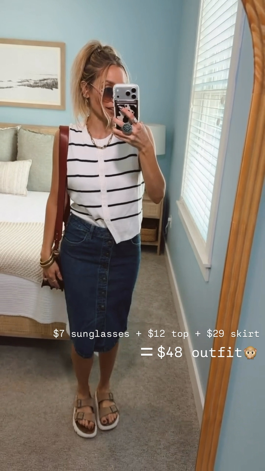 An outfit under $50 😍 and it’s freaking cute!! 

Wearing my tts (small) in the top and then went down one size in the skirt (2). 

📍Where to wear: dates, anniversary, girls brunch, weekend outings, sporting events, work // office , travel day, road trips, flights, target, shopping days, meetings, beach , pool, resort, workout, running errands, church. 

Ootd, outfit Inspo, fashion finds, trending, cozy, casual outfits, modest outfit, classy casual, look for less, fall fashion 2025, free people, designer, girly, chic, trendy, elevated basics, everyday style, fall wear, fall fashion, fall style, fall ootd, Ugg season, fall style edit, LTK outfit inspo, Amazon fall fashion, Walmart Fall fashion, designer inspired looks, Target fashion, Target finds.



#LTKootd #LTKdayinmylife #LTKgrwm