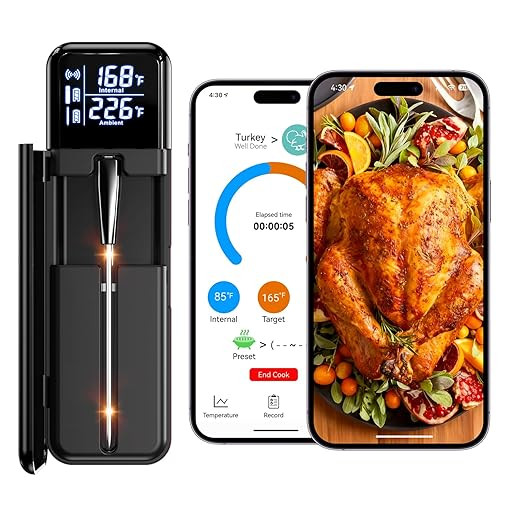 Smart Wireless Meat Thermometer,Digital Cooking Thermometer with Dual High-Accuracy Sensors,Ceram... | Amazon (US)